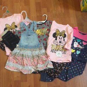 5T girls lot. Two outfits with Minnie Mouse